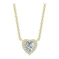 thumbnail image 2 of Heliisoer Ladies Love Diamond Eternal Crystal Gemstone Necklace, 2 of 4