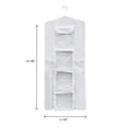 thumbnail image 4 of Wrapping Paper Storage Organizers- 2 Pack- Dual Sided Hanging Gift Wrap Station-Clear Compartments for 30 Rolls, Ribbon, Bows & Gift Bags by Elf Stor, 4 of 8