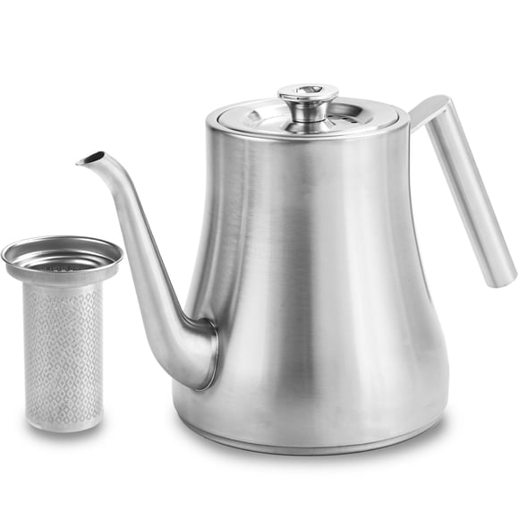 Tetera GURUDAR GURUDAR 2L de acero inoxidable con infusor plateada