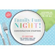 CIDER MILL PRESS Family Fun Night Conversation Starters Placemats
