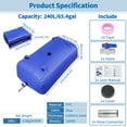 thumbnail image 3 of 240 L/63.4 gal Water Storage Bladder Container Large Capacity Foldable Portable Water Tank Urgency Water Bladder Soft Water Bag RV Camping Garden Watering Field Irrigation 1000D, 3 of 7