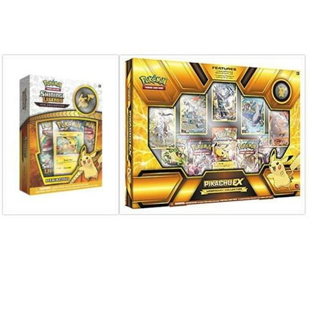 Pokemon Tcg Shining Legends Pikachu Pin Collection Box Pikachu Ex Legendary Collection Box Bundle