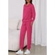 thumbnail image 3 of Conjunto Deportivo PRETTYGARDEN para Mujer 2 Piezas con Cierre Sudadera y Pantalón Rojo Rosado Talle S, 3 of 8