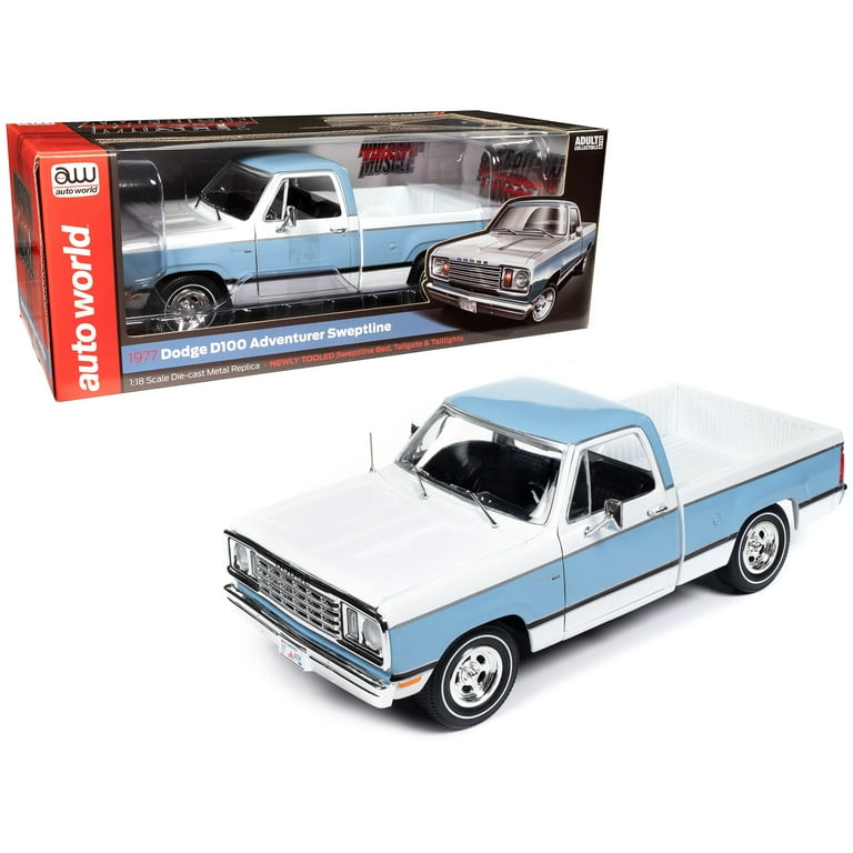 Diecast 1977 Dodge D100 Adventurer Sweptline Pickup Truck