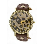 Women's Animal Print Leather Watch