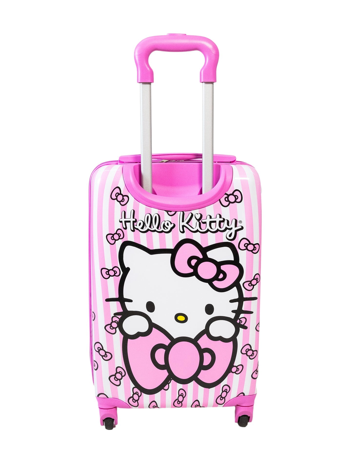 Kid's Sanrio Hello Kitty Character 18" Carry on Hardside ABS Spinner Luggage Suitcase, Pink