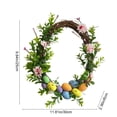 thumbnail image 3 of Tdxkok Easter Wreath Simulation Egg Wreath Spring Simulation Flower Door Hanging Decoration Easter Decorations, 3 of 6
