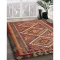 thumbnail image 2 of Ahgly Company Indoor Round Traditional Orange Brown Persian Area Rugs, 3' Round, 2 of 6