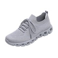 thumbnail image 3 of Domuza Women's Running Shoes Casual Comfortable Fashion Non Slip Blade Sneakers Work Tennis Walking Sport Athletic Shoes Gray 7（EU-38）, 3 of 5