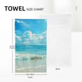 thumbnail image 4 of Nawy Beach Waves Blue Sky Clouds Nature Towels 2-Pack Ultrafine Fiber Kitchen Towels 27.5x16in 27.5*16in, 4 of 6