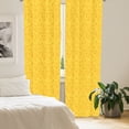 thumbnail image 2 of Ambesonne Saxophone Curtains, Monochrome Instruments, Pair of 28"x95", Mustard and Marigold, 2 of 5