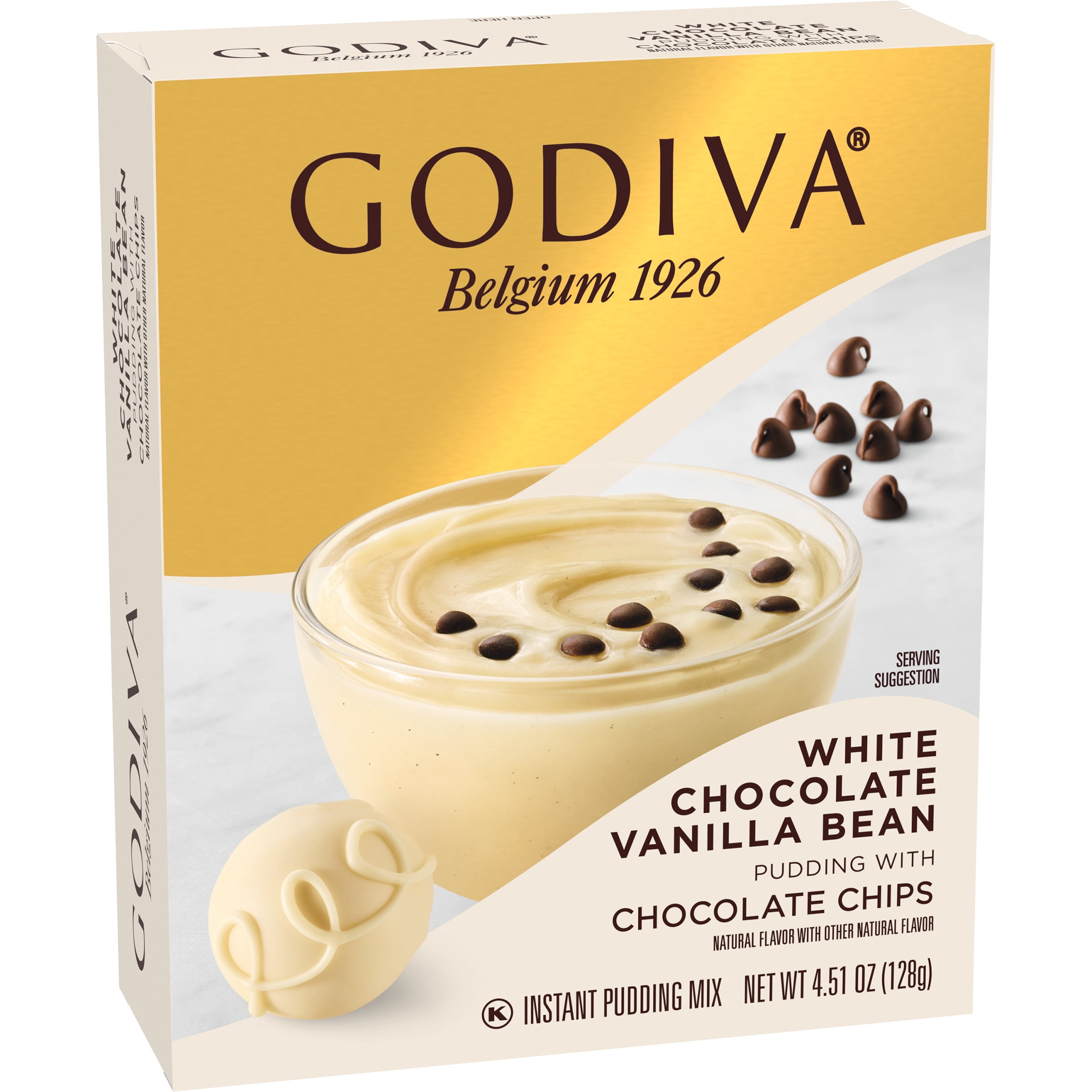 Godiva White Chocolate Vanilla Bean With Chocolate Chips Instant