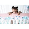 thumbnail image 2 of Malarkey Kids Floral Silicone Rail Guard for teething babies – Soft Teething Edge Cover for Furniture – Chomper Design – BPA Free  - Fits most beds, 2 of 2