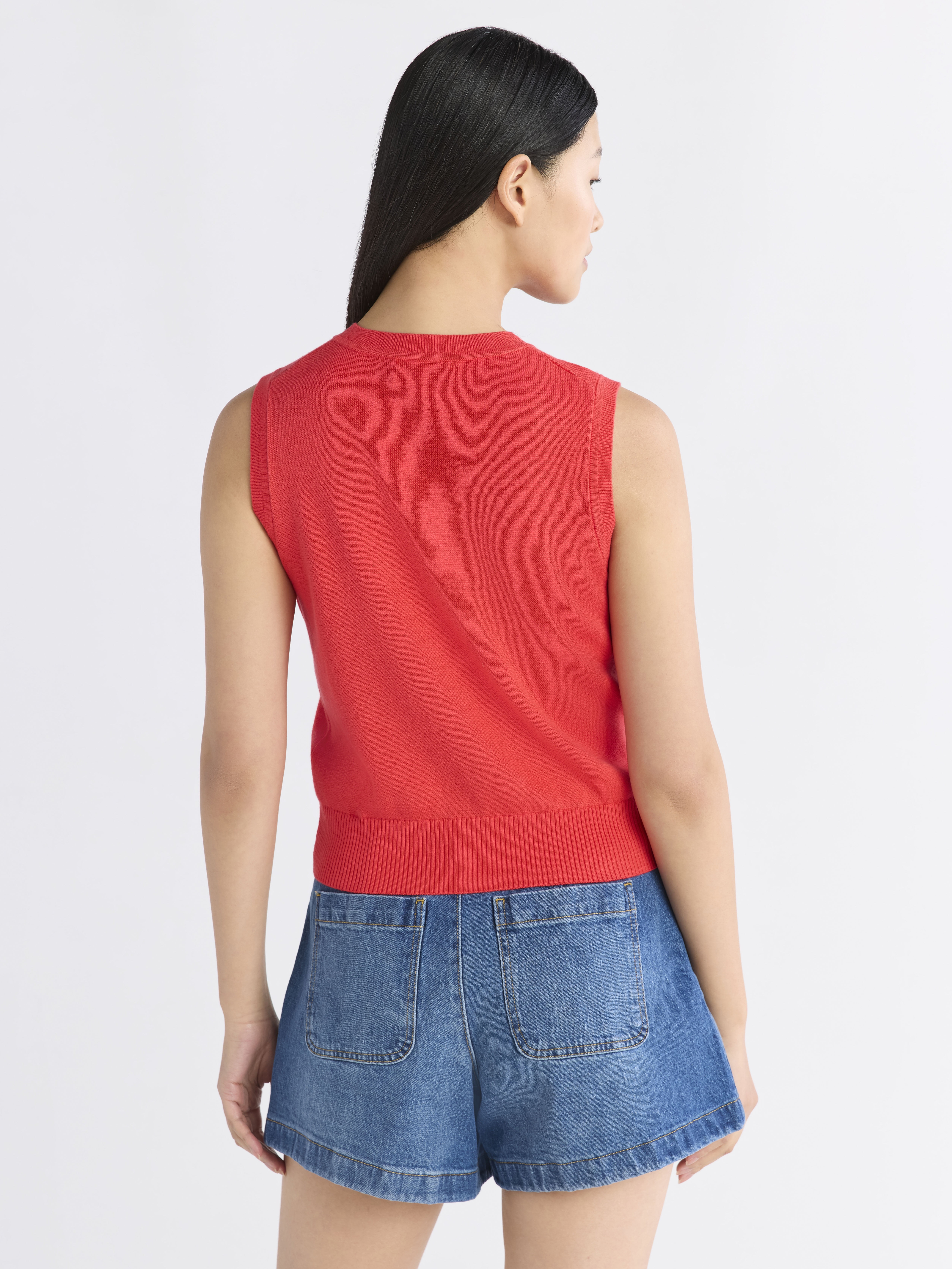 Free Assembly Women's Sleeveless Cardigan Sweater, Lightweight, Size XS-2XL