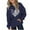 Navy, variant on Riecok Hoodies for Girls Long Sleeve Round Neck Cute Printed Kids Pullover Top with Pocket Oversized Fleece Pocket Sweatshirt Tops Black 11 Years