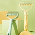 thumbnail image 2 of ACDANC 2Pcs Cat Brush Tangle-Free Cat Brush for Shedding Ergonomic Anti-Static Cat Grooming Supplies,Yellow Small + Yellow Large, 2 of 4