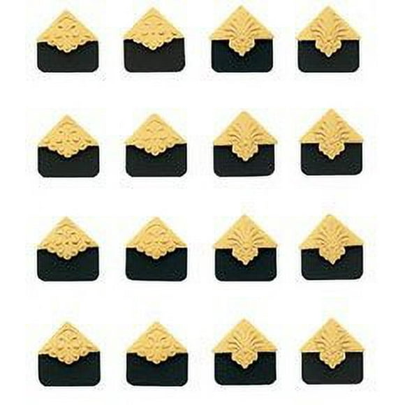 JOLEES Boutique Embossed Photo corners, gold Accents 16Package