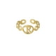 thumbnail image 1 of Anillo de 26 letras chapado en oro de acero de titanio Anillo de dedo índice de apertura en inglés Anillo hueco Wmkox8yi  sjalhkljlk1981, 1 of 1