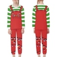 thumbnail image 3 of Renewold Elf Candy Canes Sleepwear Pj for Kids 5-6 Years Christmas Pullover Tops Soft Pajamas Family Set 2 Pieces Thermal Long Sleeve Top & Pants Bottom, 3 of 5