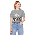 thumbnail image 4 of Funny Cats Beatles Crossing Parody T-shirt Abbey Road Parody Cat Shirt, 4 of 7