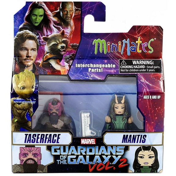 Taserface and Mantis MiniMates - Guardians of the Galaxy Vol. 2