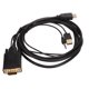 thumbnail image 5 of Cable adaptador de interfaz multimedia VGA a HD con alimentación y sonido para computadoras de escritorio, portátiles, PC, monitores, proyectores, 5 of 5
