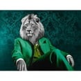 thumbnail image 3 of VizLab 14x12 Black Modern Framed Museum Art Print Titled - Pensive Leader - Pop Version, 3 of 5