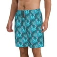 thumbnail image 2 of Bixox Men's Seahorse printing Casual Classic Fit Short Summer Beach Shorts, 2 of 6