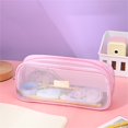 thumbnail image 5 of CoreLiving Large Capacity Mesh Pencil Pouch with Smooth Zipper Simple Aesthetic Stationery Bag Big Pencil Case Multi-Purpose Organizer for Pens Pencils and Office Supplies, 5 of 9