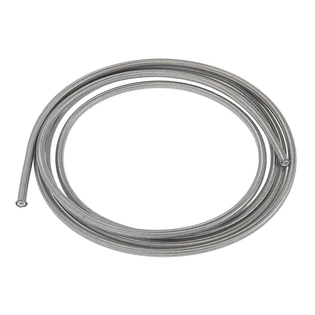 Manguera de Línea de Aceite Combustible Gas AN4 Unique Bargains 3 Metros Trenzado PTFE Inoxidable