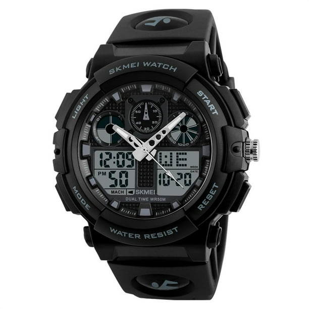 1270 Cuarzo Reloj electrónico digital para hombres Moda Casual Deportes al aire libre Reloj de p SKMEI Mirar
