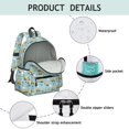 thumbnail image 4 of Excavator and Helicopter Blue Pattern Cute School Backpack with Padded Back and Adjustable Shoulder Straps 13.4"x11"x4.7", 4 of 5