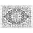 thumbnail image 5 of Large Washable Vintage Area Rugs 9x12 – Non-Slip Low Pile Carpet, Floral Design for Living Room, Bedroom, Dining, Office(Gray), 5 of 7