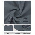 thumbnail image 6 of Men's Big and Tall Shirts Cotton V Neck Plus Size Short Sleeve Soft Casual 2026 Summer Tee Dark Gray XL, 6 of 7