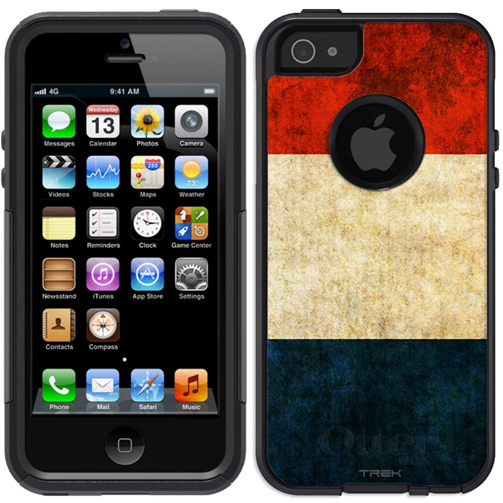 Skin Decal for OtterBox Commuter Apple iPhone SE Case Vintage Dutch Flag by Trek Media Group