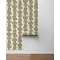 thumbnail image 5 of Stacy Garcia Home Tan Stripe Block Geometric Peel and Stick Wallpaper - 20.5 in. W. x 18 ft. L. Roll, 5 of 6