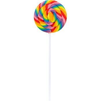 Round Lollipop - Large Swirl Lollipops (12 Count)