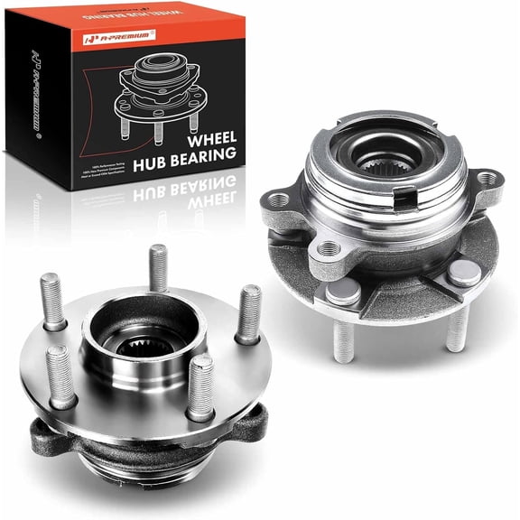 A-Premium 2 x Front Wheel Bearing and Hub Assembly with 5-Lug Compatible with Nissan Altima 2007-2012, L4 2.5L & with 29 Splines