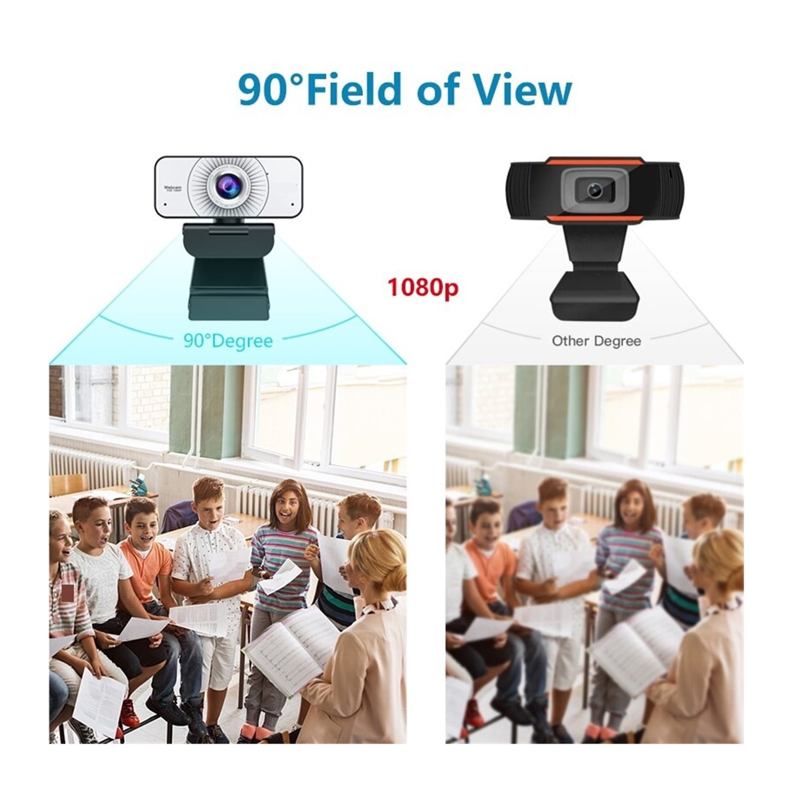 Webcam Full HD 1080P Webcam Manual Focus With Microphone USB For PC Computer For Conferencing, Live Streaming ,HD Video