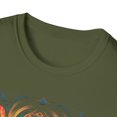 thumbnail image 3 of Feather Eye Softstyle T-Shirt Native American Boho Hippie Chic Festival, 3 of 3