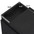 thumbnail image 6 of PAPROOS Nightstand Set of 2 with Charging Station and LED Lights, 3 Drawer Nightstand with Sliding Top Hidden Storage, Modern Fluted Bedside Tables with USB-C Port & Outlets for Bedroom, Black, 6 of 10