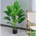 thumbnail image 4 of 25 Inch Artificial Plant, Fake Palm Tree, Bird of Paradise-Plants , Artificial Plant Pot Flower Household Potted Decor Plants Ornaments Party Home Decor Table Indoor Outdoor Décor (No Flowerpot), 4 of 4