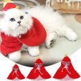 thumbnail image 1 of Disfraz Navideño para Mascotas Xihbxyly Capa Navideña para Cachorros con estrellas Vestido de Fiesta para Gatos y Perros Pequeños y Medianos rojo, 1 of 7