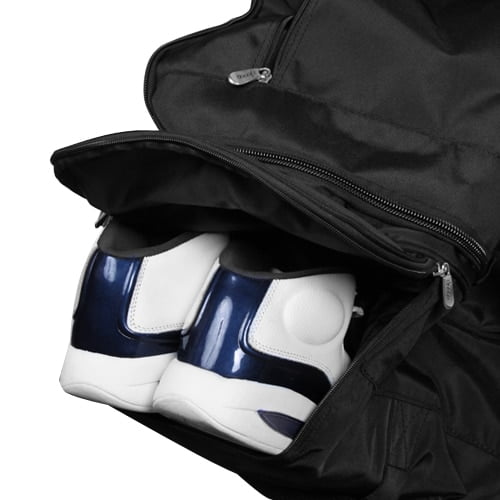MOJO USC Trojans Black 27'' 2-Wheel Drop Bottom Rolling Duffel Bag