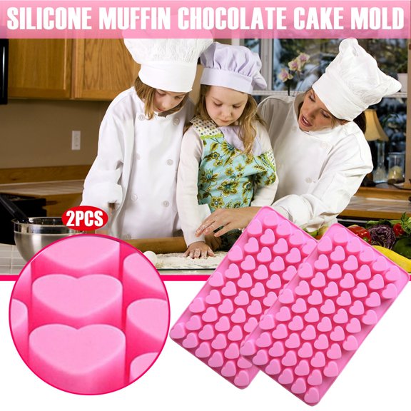 Huayishang Silicone Molds Silicone Holes Cake Round for Chocolate Shape Jelly Soap Cake Mould, Kitchen Essentials Clearance Sale Pink