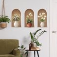 thumbnail image 3 of Elegantes Pegatinas de Pared de Flores | Adhesivos Autoadhesivos para Dormitorio y Sala de Estar | Mural Decorativo Autoadhesivo para Paredes y Muebles, 3 of 6