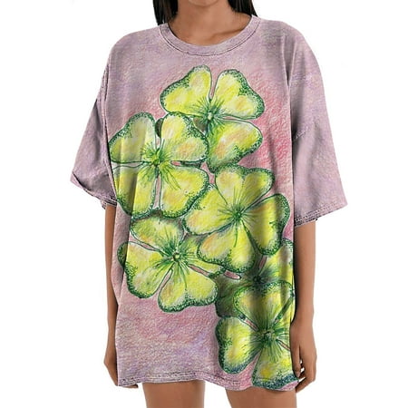 

Corset Tops for Women Women s Crewneck Short Sleeves Printed Pattern Casual Short Sleeve Tops Blouse Cropped T Shirts for Women Pink L
