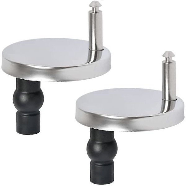2-pack Toilet Seat Top Bracket Toilet Seat Hinge Fix Quick Connect Top Bracket Blind Hole Hinge Replacement Accessories Extension Rubber Screw with 50mm...