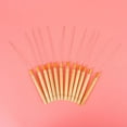 thumbnail image 4 of HONITANO Hair Extension Tool Latch Hook Hair Wooden Loop Needle Khaki 15Pcs 8.45X0.39X0.39in, 4 of 8