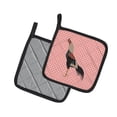 thumbnail image 2 of Caroline's Treasures Kulang Chicken Pink Check Pair of Pot Holders, 2 of 3